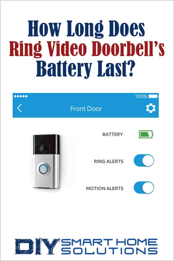 smart video doorbell battery